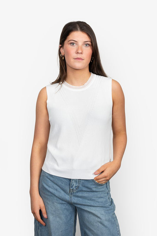 ANTLER - MUSE TOP - WHITE