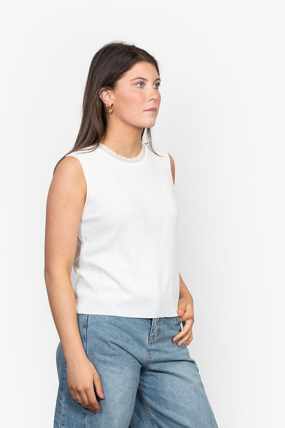ANTLER - MUSE TOP - WHITE