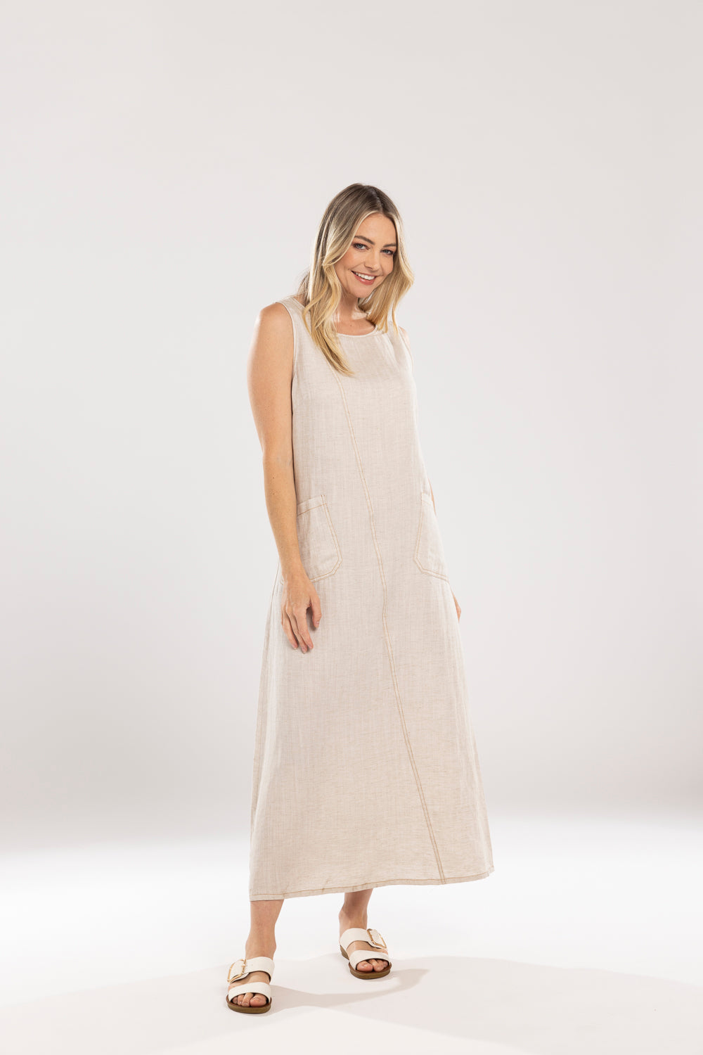 MI MOSO AVA DRESS - BEIGE