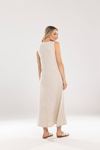 MI MOSO AVA DRESS - BEIGE