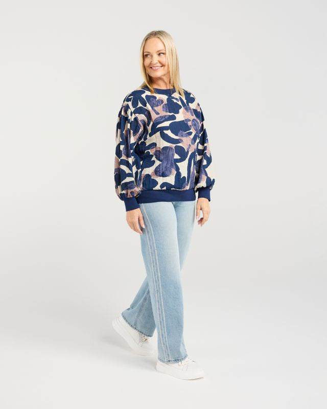 SEDUCE EMILY TOP - BOLD FLORA