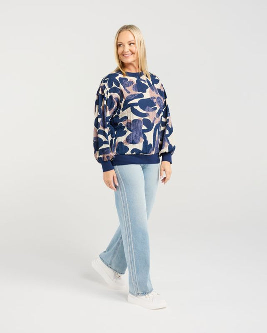 SEDUCE EMILY TOP - BOLD FLORA