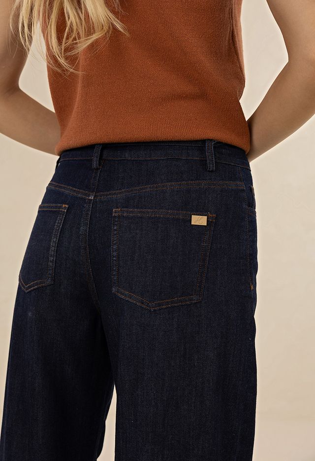 HUMIDITY LIFESTYLE IVY BARREL JEAN - DARK BLUE