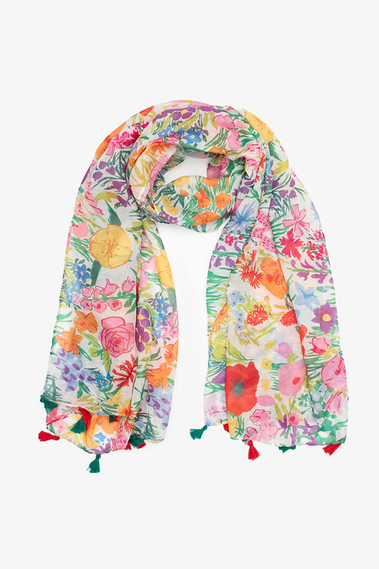 ANTLER BLOOM SCARF - PINK
