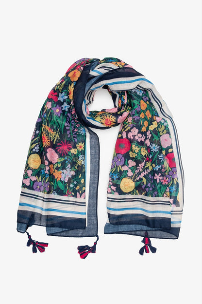 ANTLER WILDFLOWERS SCARF - BRIGHT COLOUR