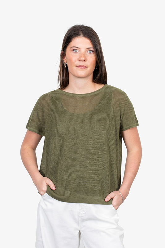 ANTLER - DRIFT TOP - KHAKI