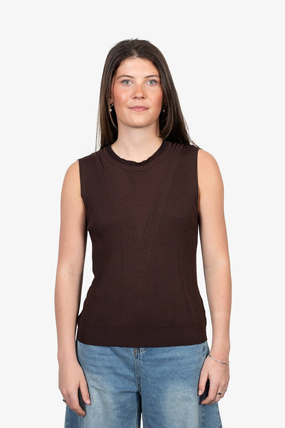 ANTLER - MUSE TOP - CHOCOLATE
