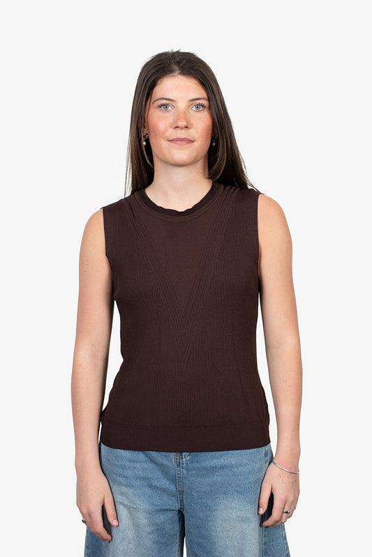ANTLER - MUSE TOP - CHOCOLATE