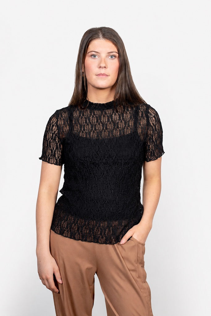 ANTLER - SPLICE TEE - BLACK