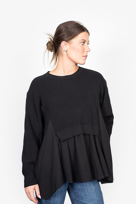 ANTLER LE MONDE TOP - BLACK