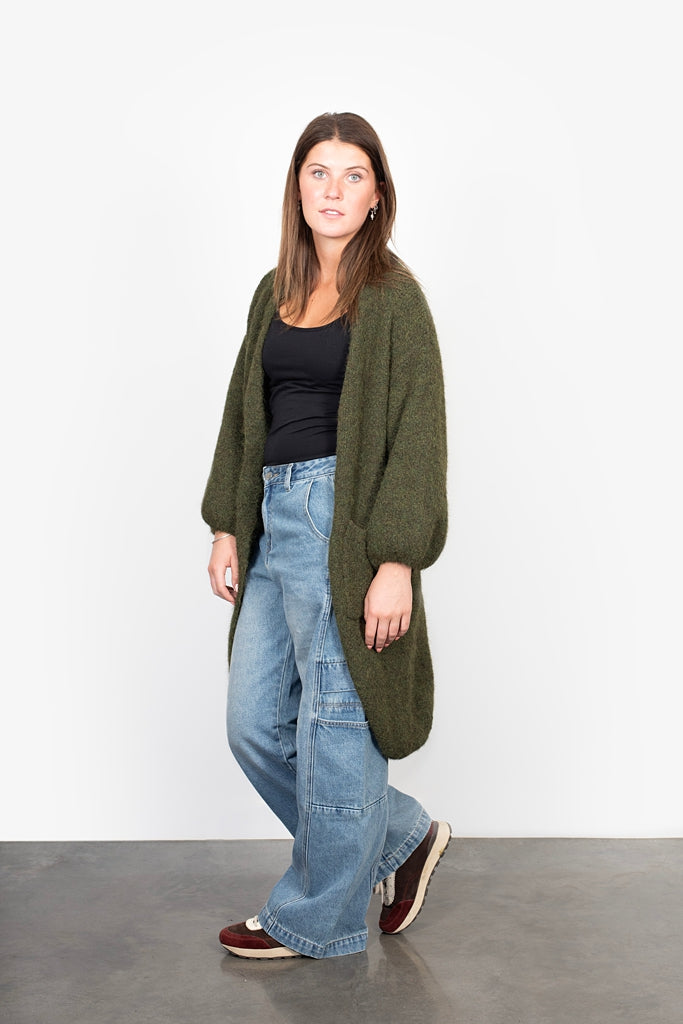 ANTLER LIVI CARDI - GREEN