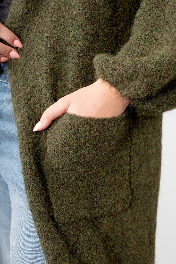 ANTLER LIVI CARDI - GREEN