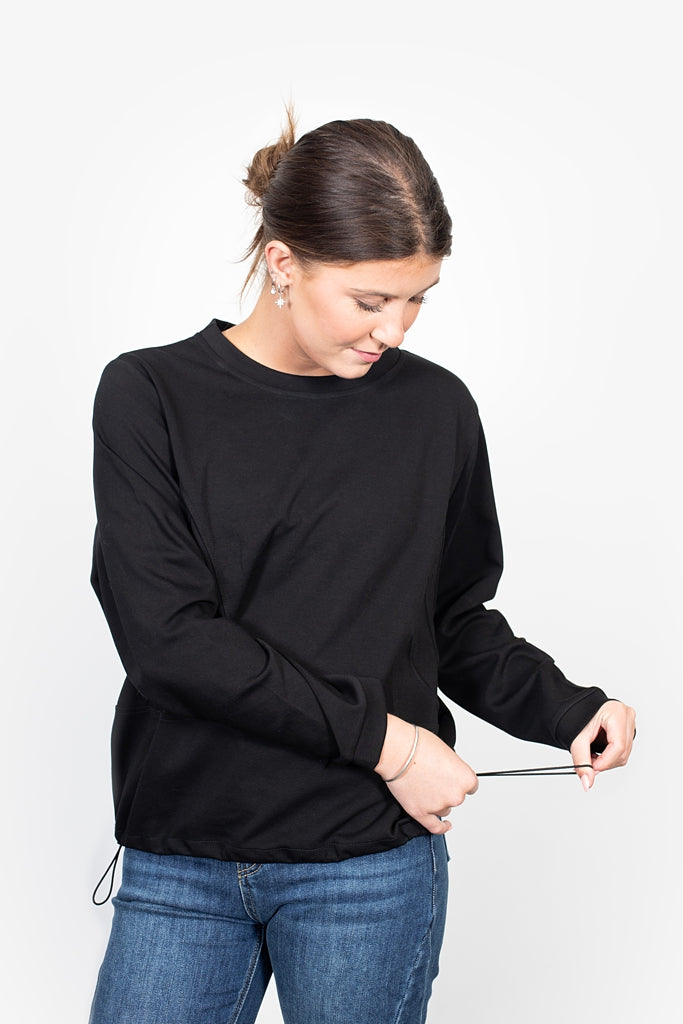 ANTLER STUDIO SWEATER - BLACK