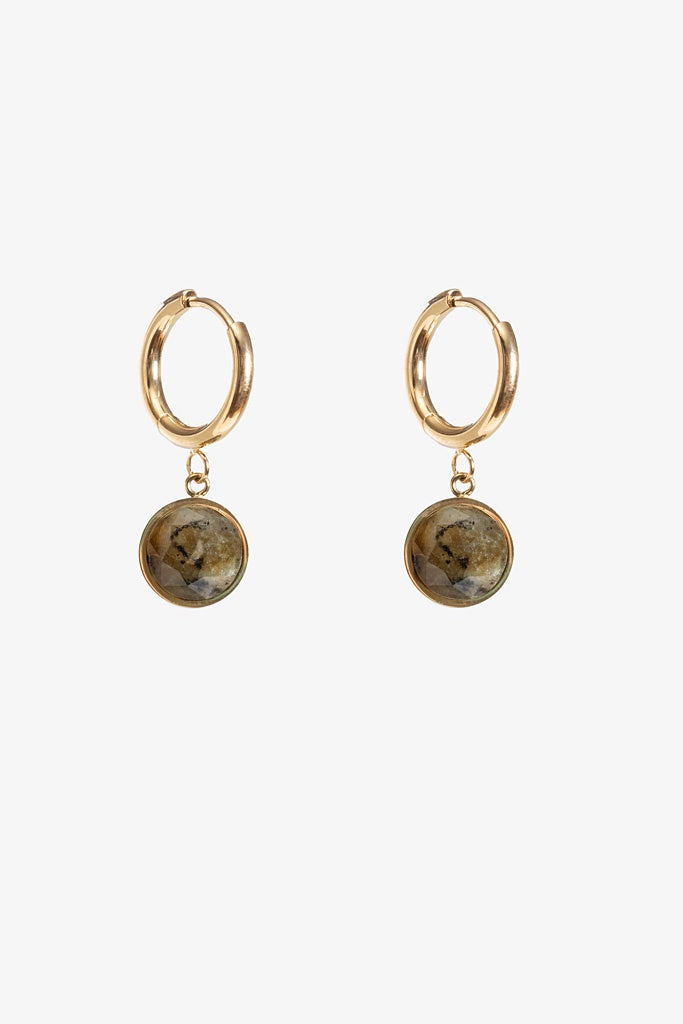 ANTLER GOLDEN MOSS EARRING - MOSS