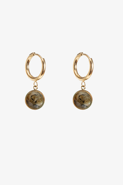 ANTLER GOLDEN MOSS EARRING - MOSS