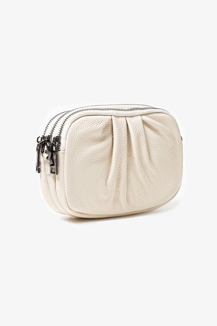 ANTLER EVIE GATHERED LEATHER BAG -  OAT - EVIE-OAT