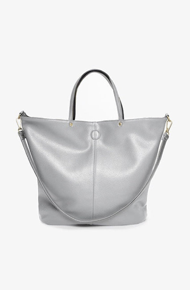 ANTLER HARTLEY REVERSIBLE TOTE - NAVY & SILVER -HTLY-NVSL