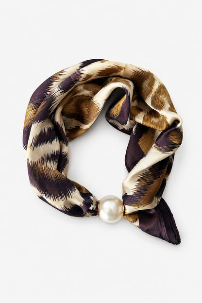 ANTLER PEARL NECK TIE - DESERT FAWN