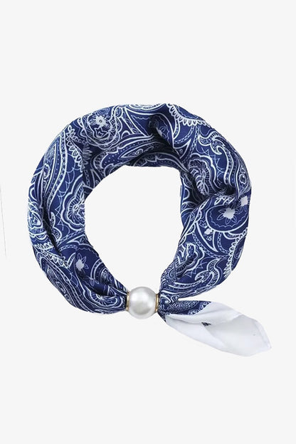 ANTLER PEARL NECK TIE - FRENCH BLUE