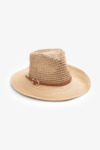 ANTLER NEVADA FEDORA - CREAM BELT