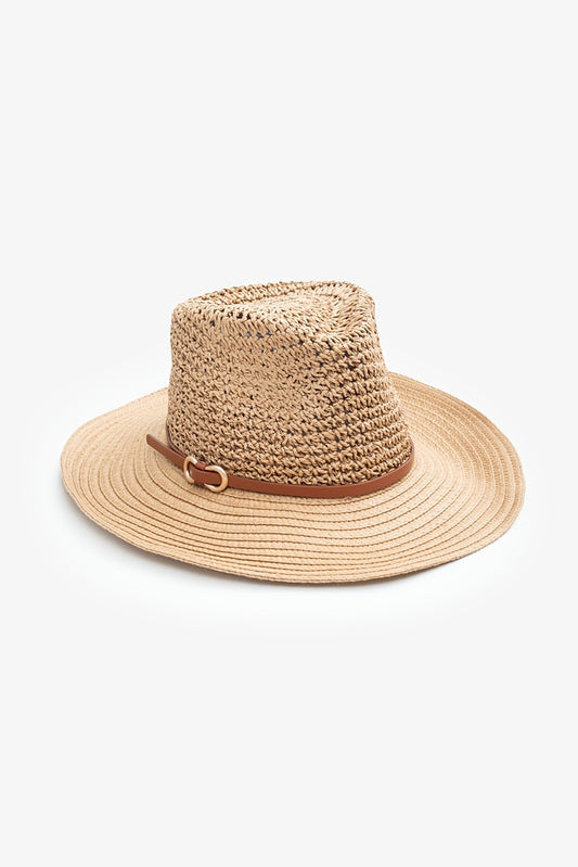 ANTLER NEVADA FEDORA - CREAM BELT