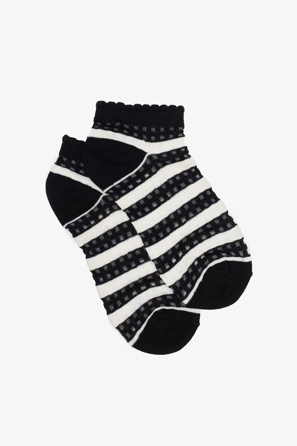 ANTLER ANKLE SOCK - MONOCHROME