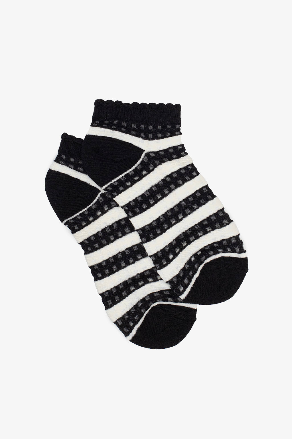ANTLER ANKLE SOCK - MONOCHROME