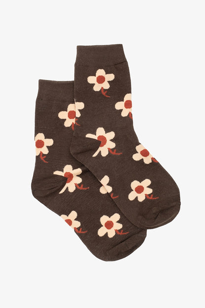 ANTLER CONEFLOWER SOCK - FLORAL