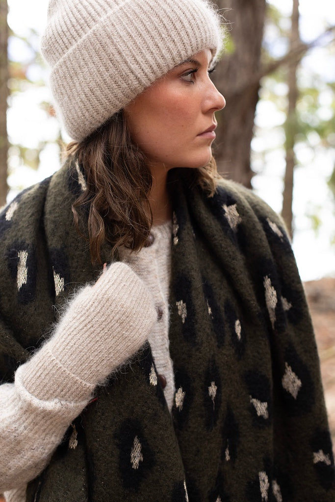 ANTLER ELOISE FINGERLESS GLOVES - OAT