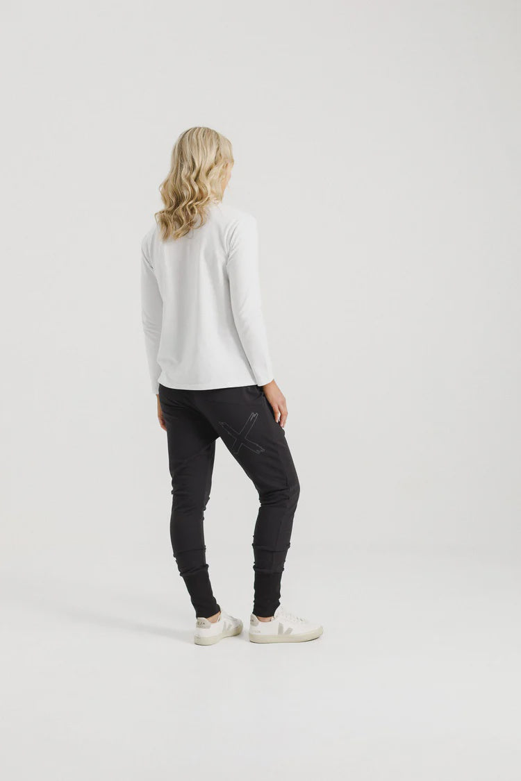 HOME-LEE APARTMENT PANTS - WINTER - BLACK/BLACK X OUTLINE