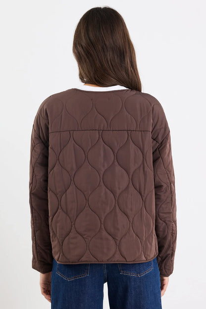 STORIES TO BE  TOLD - APEX PUFFER JACKET - CHOCOLATE