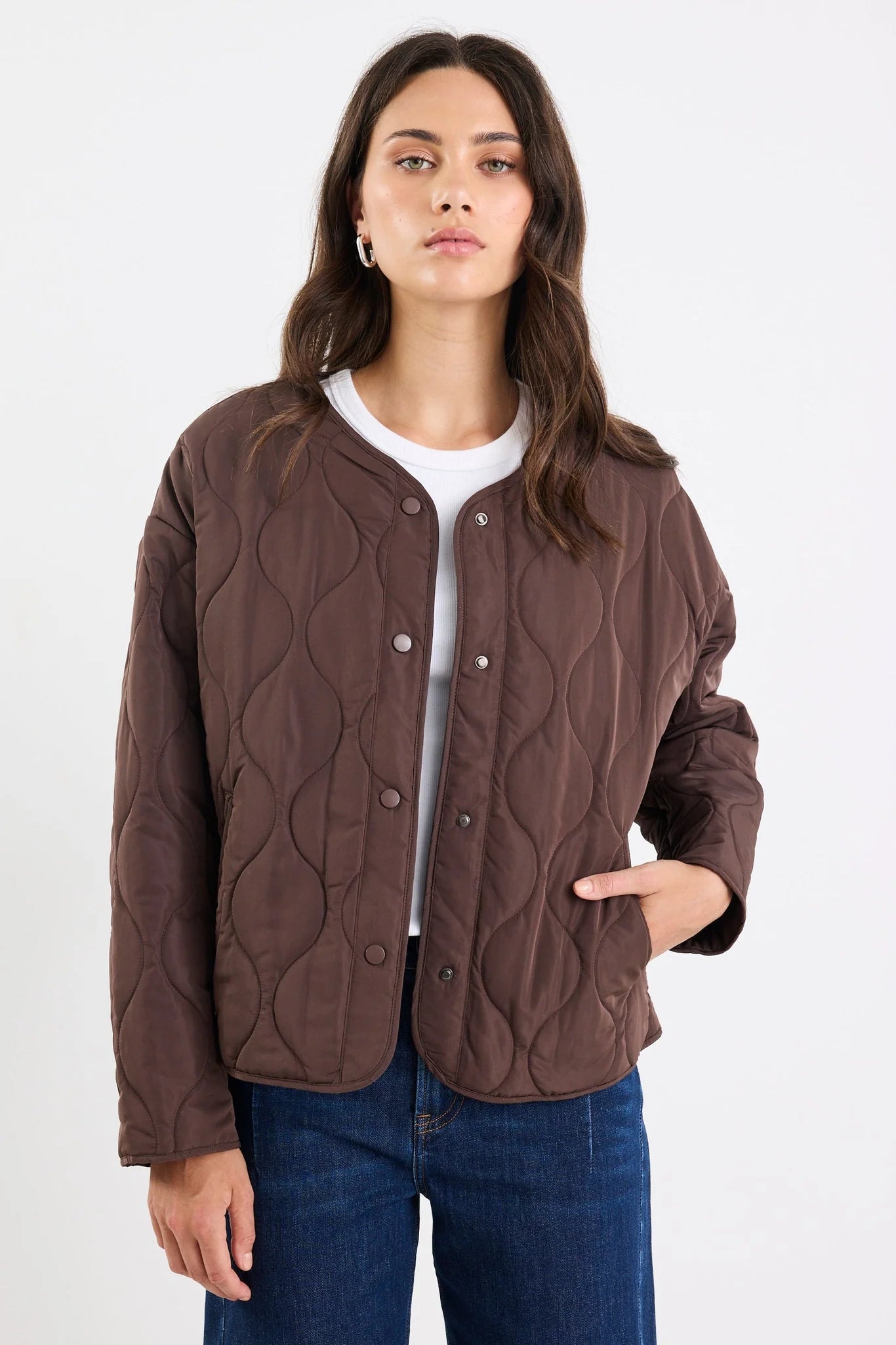 STORIES TO BE  TOLD - APEX PUFFER JACKET - CHOCOLATE