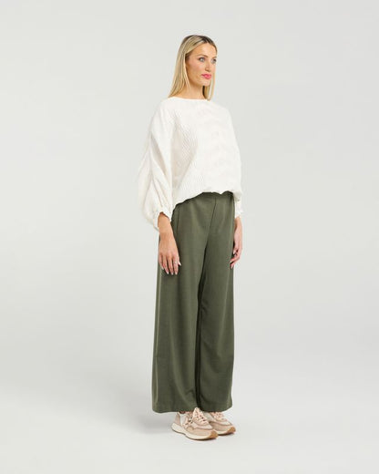 ET ALIA AURA TOP - BLANC PLEAT