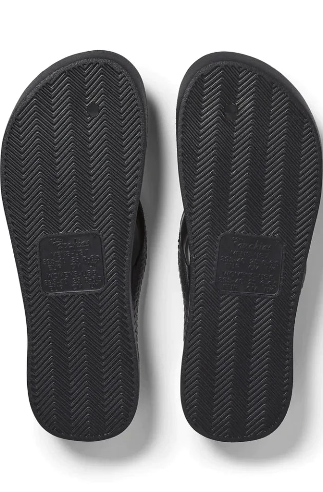 ARCHIES FOOTWEAR JANDALS - BLACK-CRYSTAL