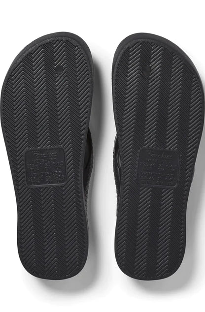 ARCHIES FOOTWEAR JANDALS - BLACK-CRYSTAL
