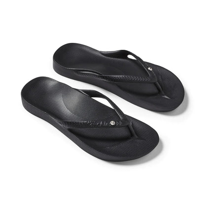 ARCHIES FOOTWEAR JANDALS - BLACK-CRYSTAL