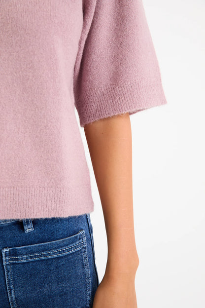 AMONG THE BRAVE - ASSEMBLE RAGLAN KNIT TEE - BLUSH