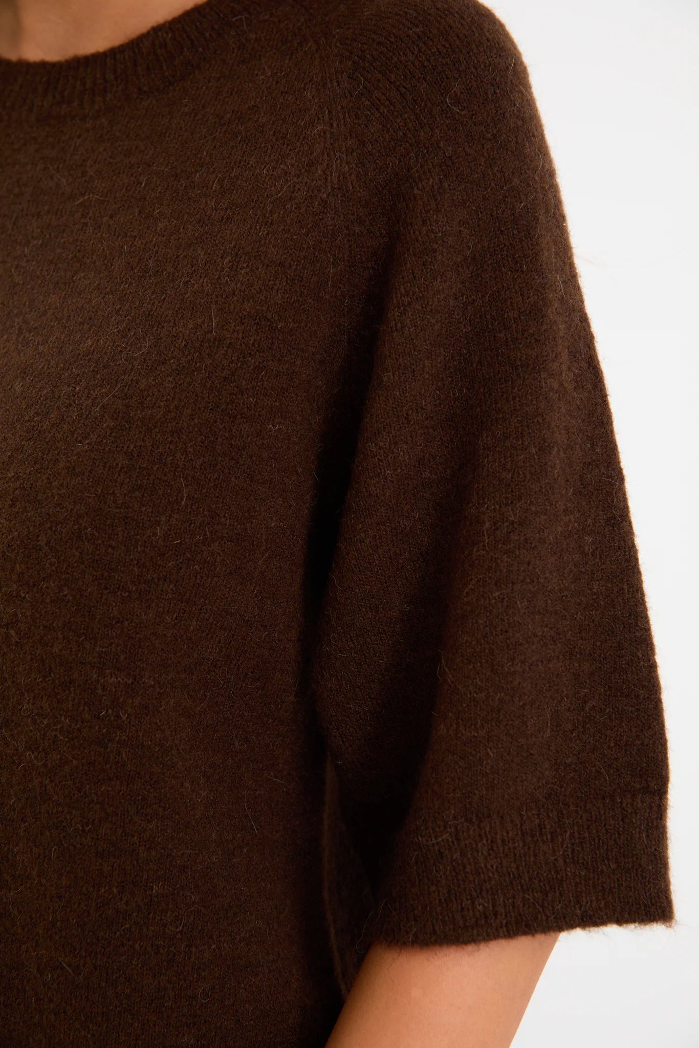 AMONG THE BRAVE - ASSEMBLE RAGLAN KNIT TEE -  CHOCOLATE