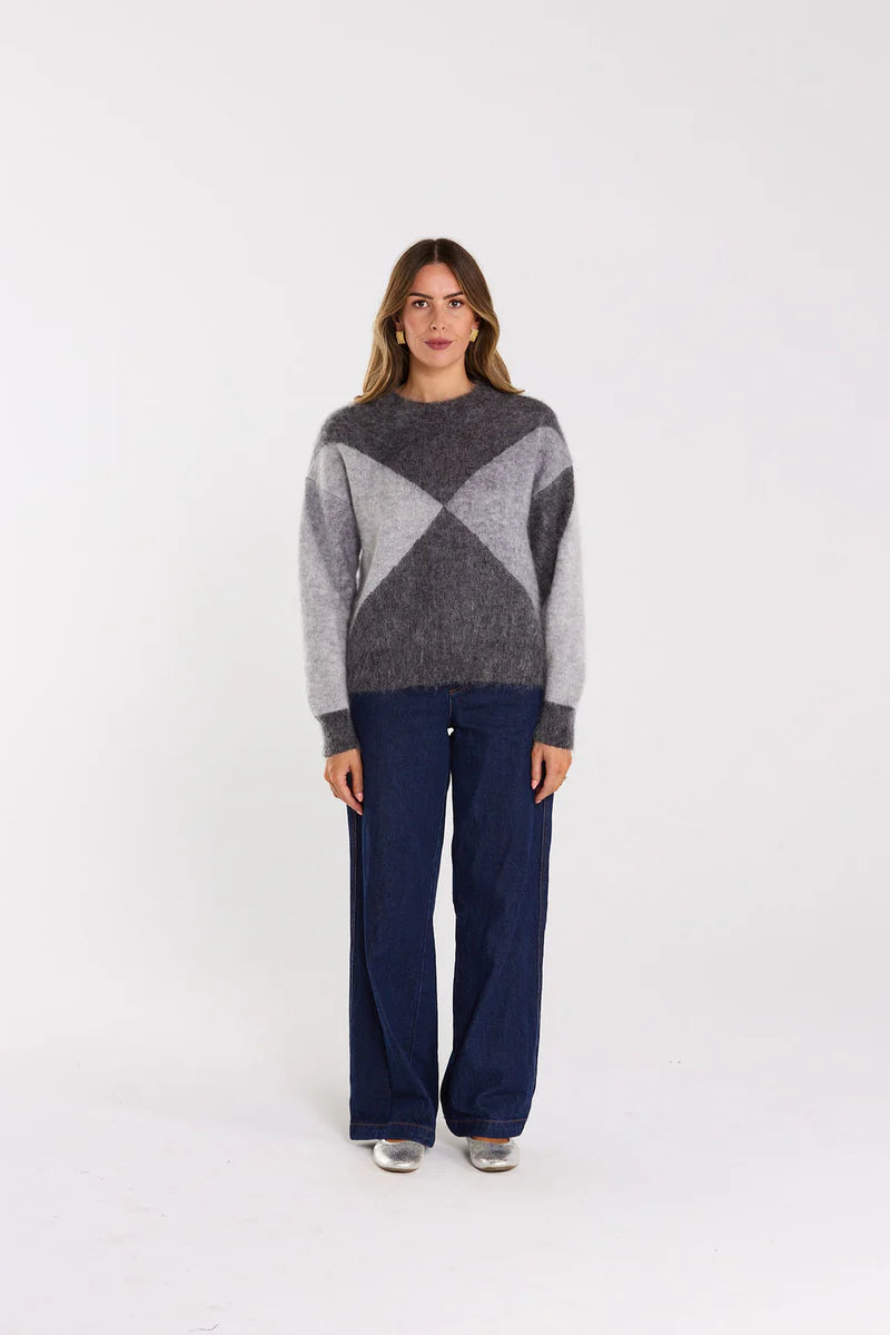 THING THING ASTRID JUMPER - GREYSCALE