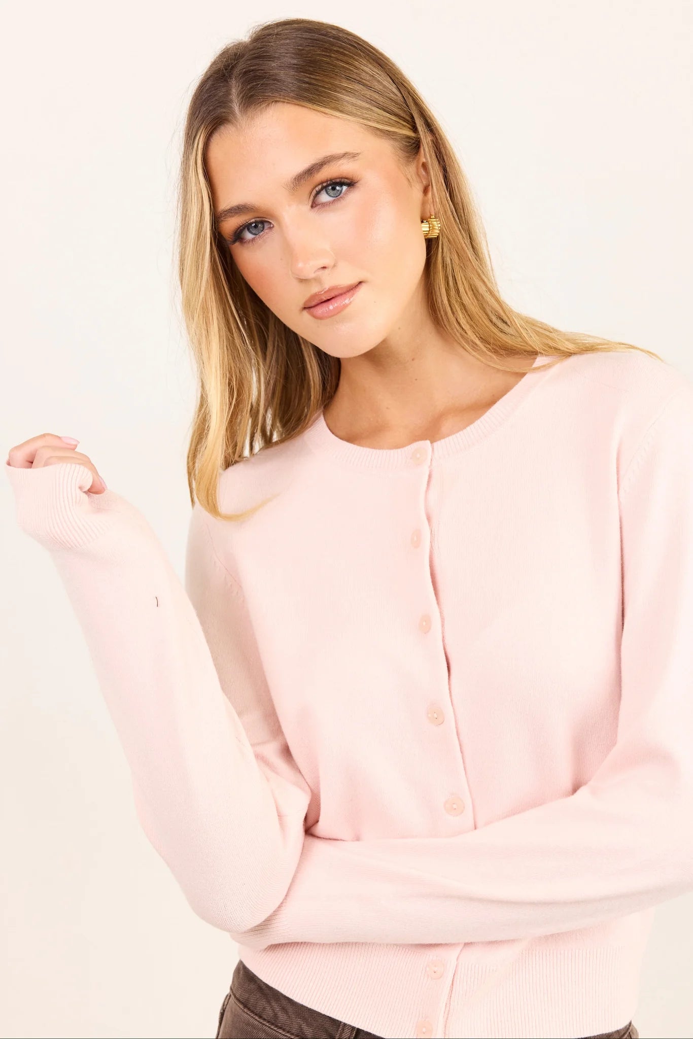 STORIES BE TOLD AUTOGRAPH CARDIGAN - BLUSH