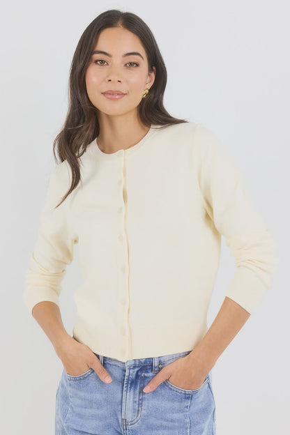 STORIES BE TOLD - AUTOGRAPH CARDIGAN - BUTTER