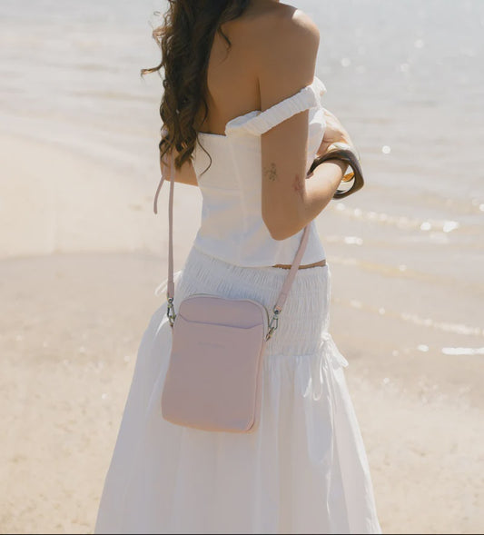 BLACK CAVIAR MIKA PHONE CROSSBODY BAG - PINK