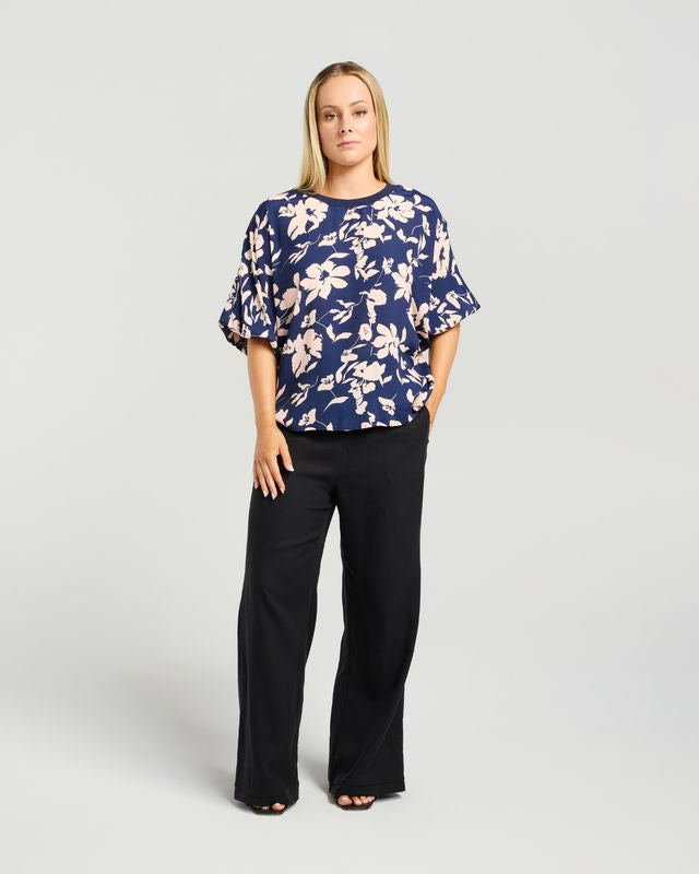ET ALIA AROHA TOP - INDIGO BLUSH