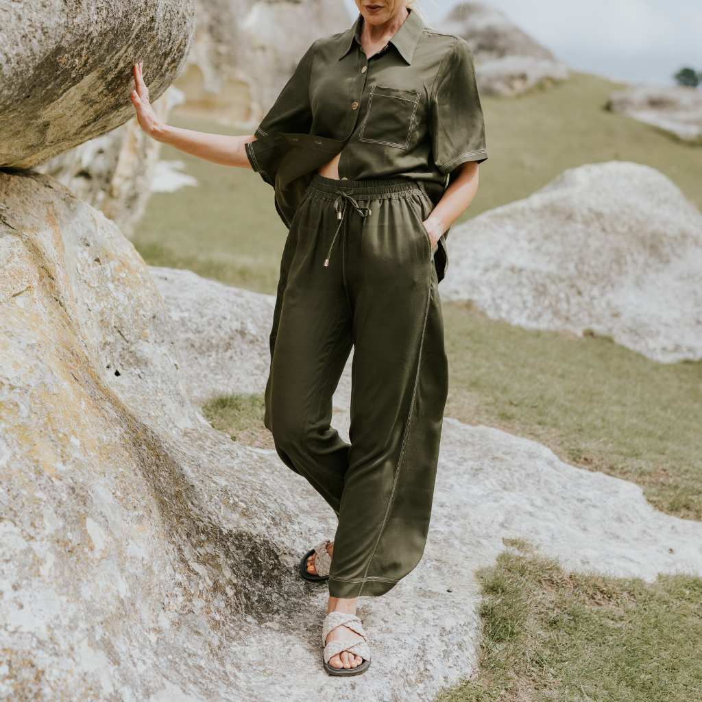 MOKE NZ BOWIE WOMEN'S PANTS - BONSAI