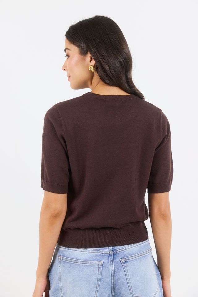 STORIES BE TOLD - EDITION KNIT TEE - CHOCOLATE