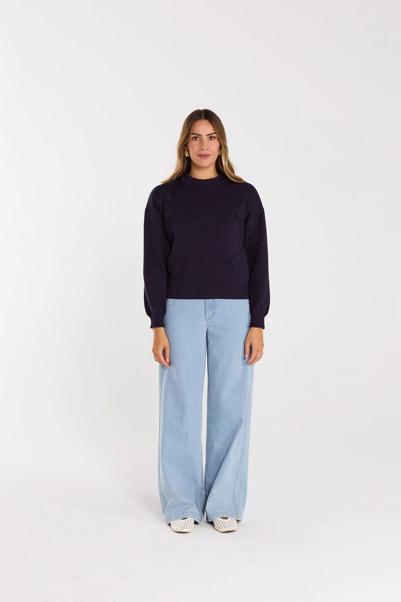 THING THING BUD JUMPER - NAVY