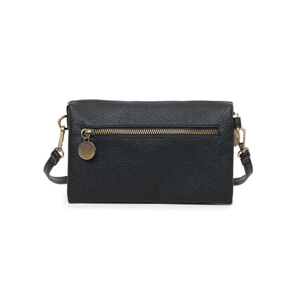 BLACK CAVIAR BAGS - EDIE CROSSBODY - BLACK