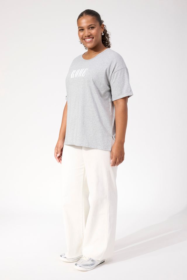 HAVEN BOSTON LOGO T-SHIRT - GREY