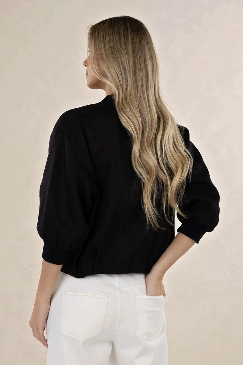 HUMIDITY LIFESTYLE ARDEN BOMBER JACKET - BLACK