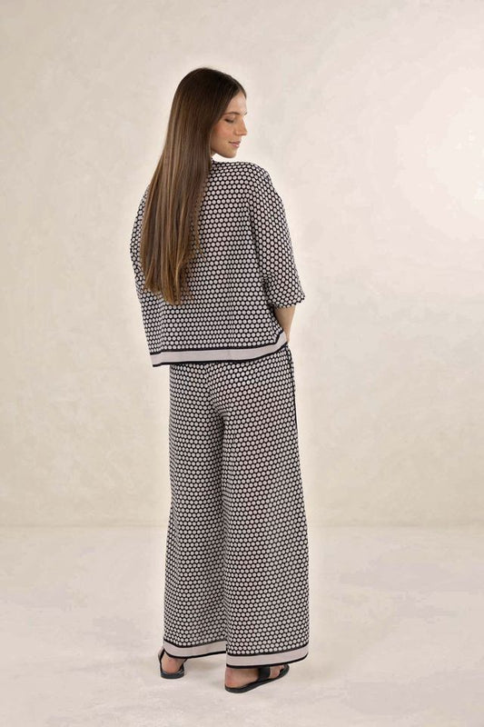 HUMIDITY LIFESTYLE HEXI SHIRT - BLACK/CREAM